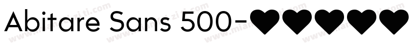 Abitare Sans 500字体转换